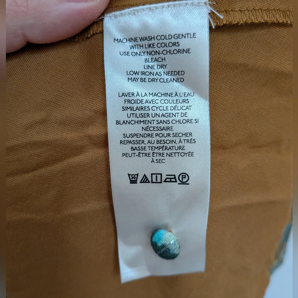 NWT By Anthropologie The Katerina Lurex Button Front Neutral Midi Dress Size 2 - Picture 13 of 16